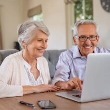 Couple reviewing decisions