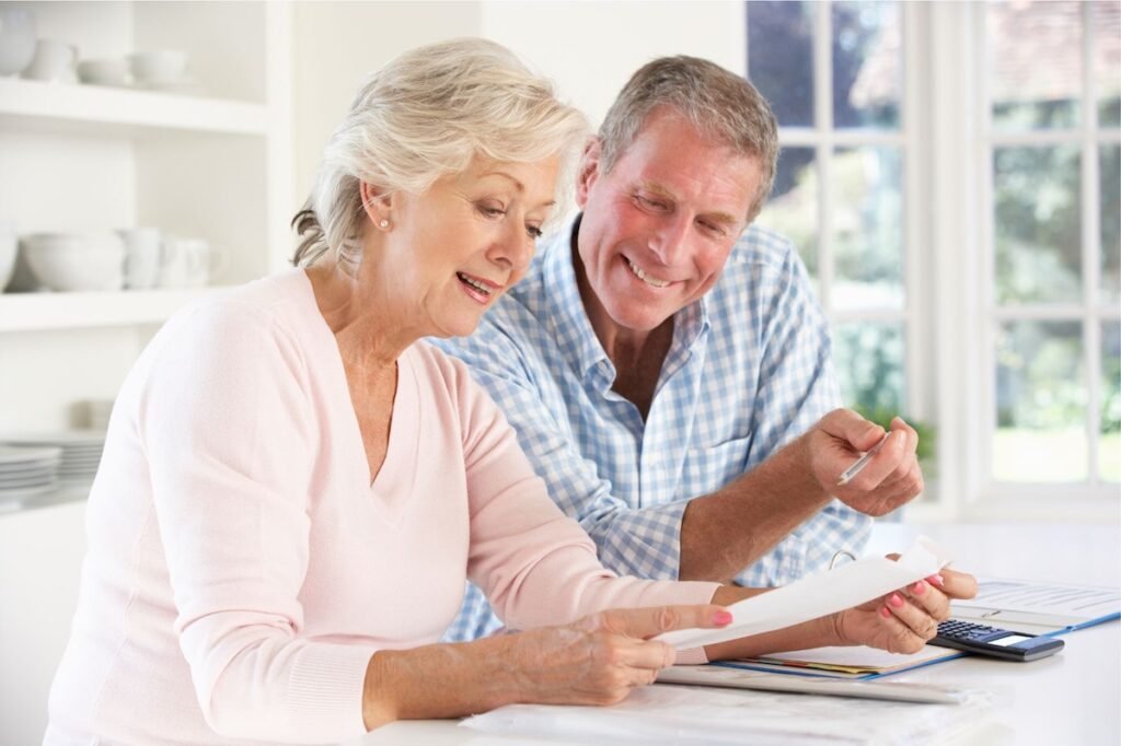 Couple discussing options
